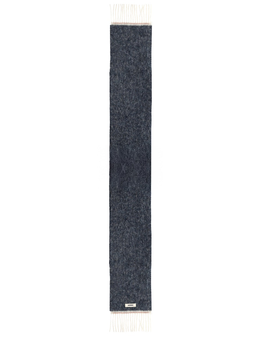 Jacquemus Wagon Scarf — Blue Mohair Scarfs