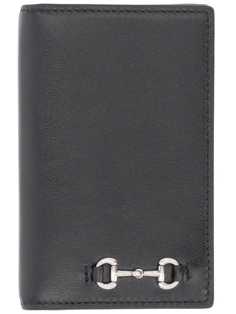 Gucci Long Calfskin Card Holder — Black Wallets & Purses