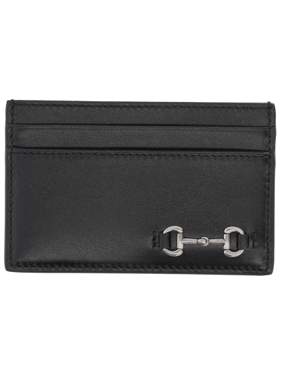 Gucci Calf Leather Card Case — Black Skin Wallets & Purses