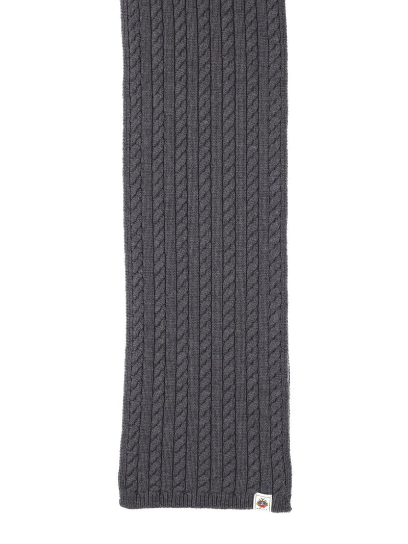 Bally Merino Wool Scarf — Gray Scarfs