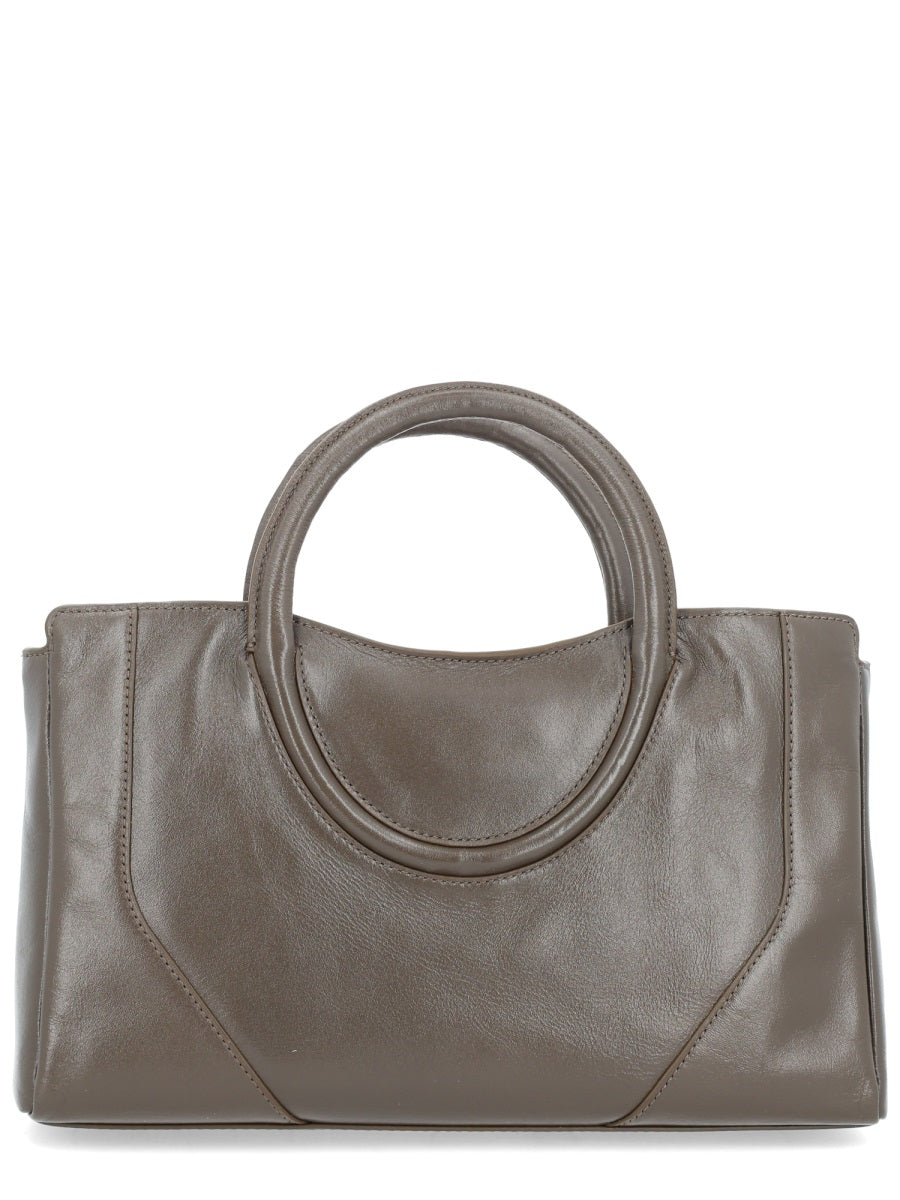 Staud Maude Mini Top Handle Bag — Brown Cow Leather