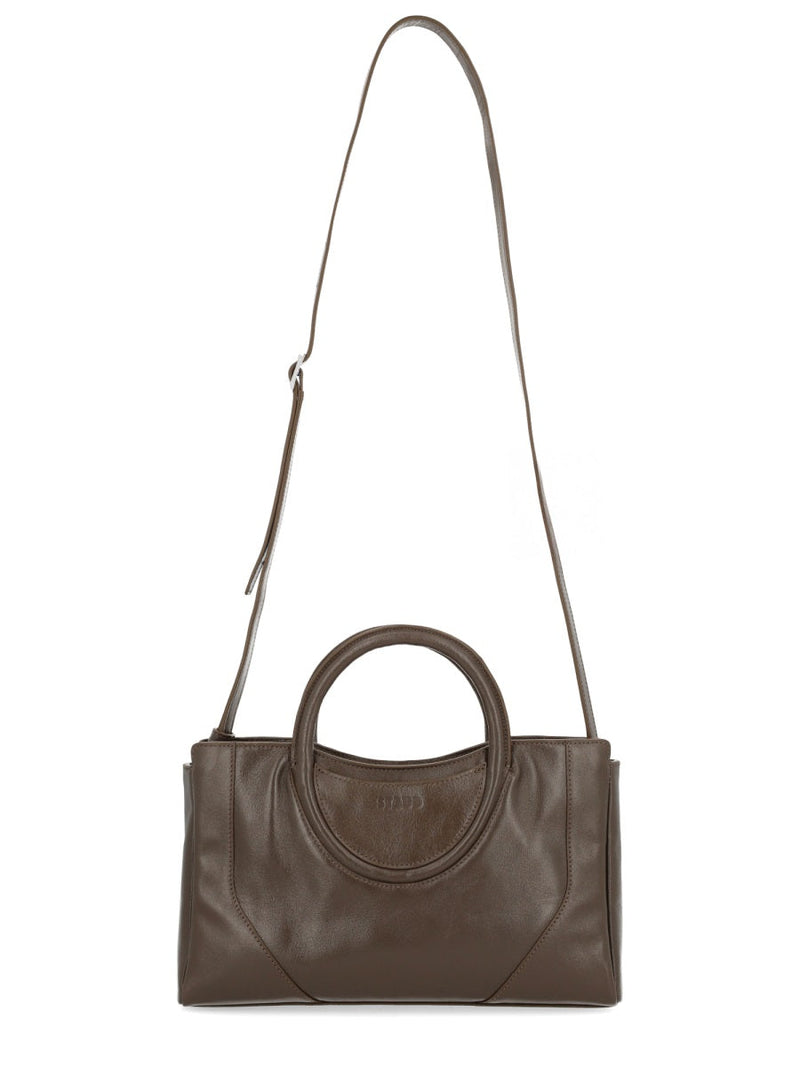 Staud Maude Mini Top Handle Bag — Brown Cow Leather