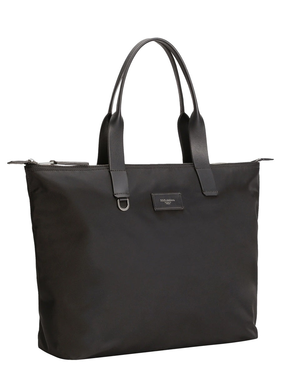 Dolce & Gabbana Adamo Shoulder Bag — Black Polyamide