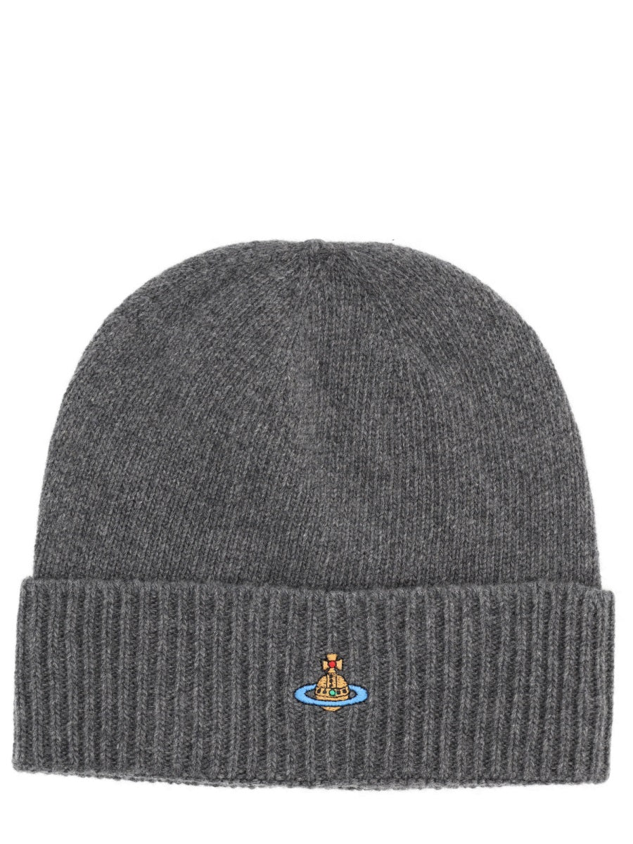 Vivienne Westwood 8102001c_k0069p401 Cashmere Beanie — Gray Beanies