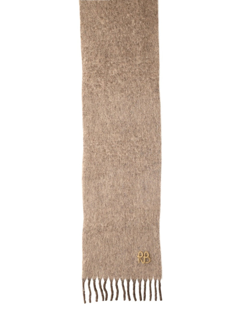 Ruslan Baginskiy Wool And Alpaca Blend Scarf — Beige Scarfs