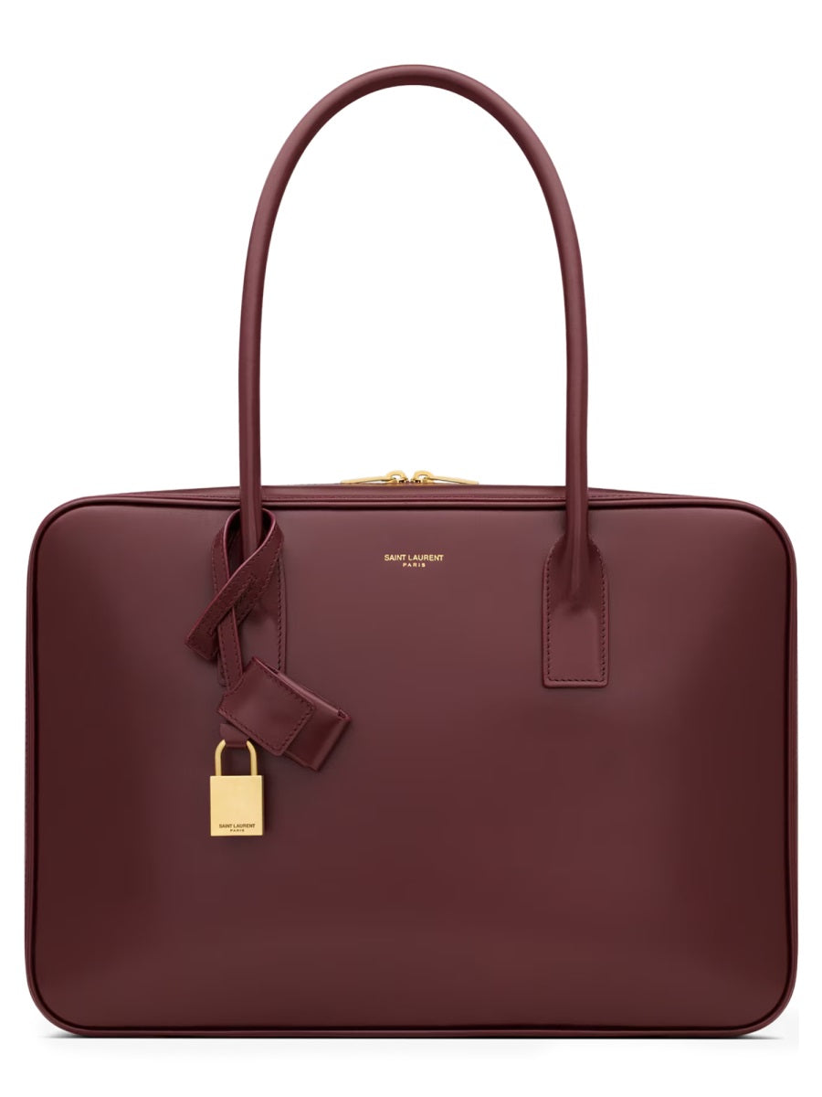 Saint Laurent Sac Shoulder Bag — Red Lamb Leather