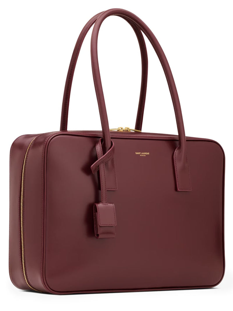 Saint Laurent Sac Shoulder Bag — Red Lamb Leather