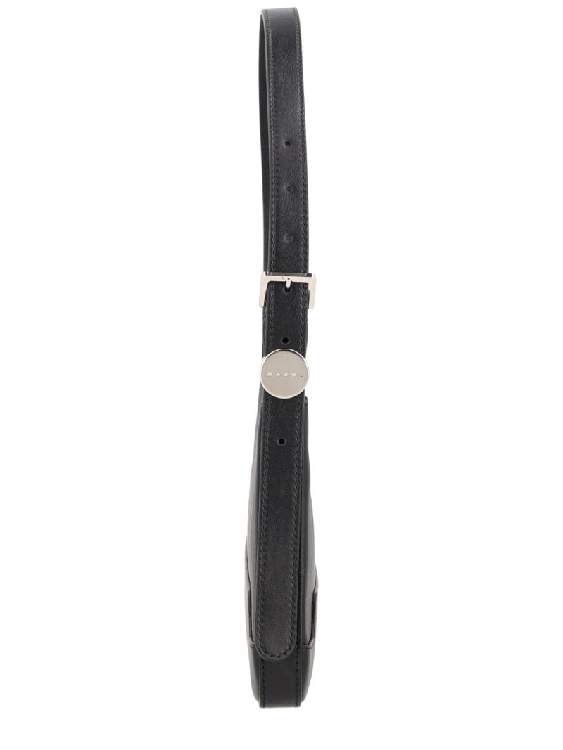 Marni Calf Leather Shoulder Bag — Black