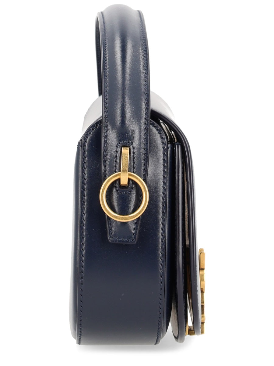 Saint Laurent Voltaire Shoulder Bag — Navy Main: Calf Skin