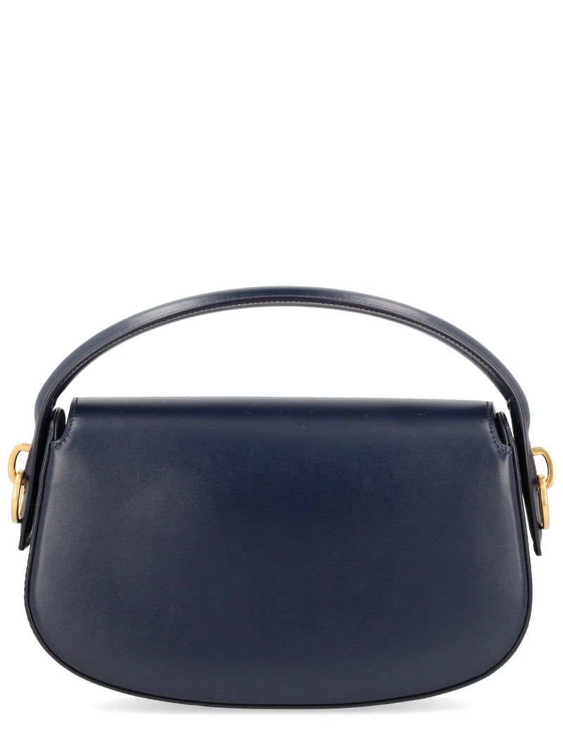 Saint Laurent Voltaire Shoulder Bag — Navy Main: Calf Skin