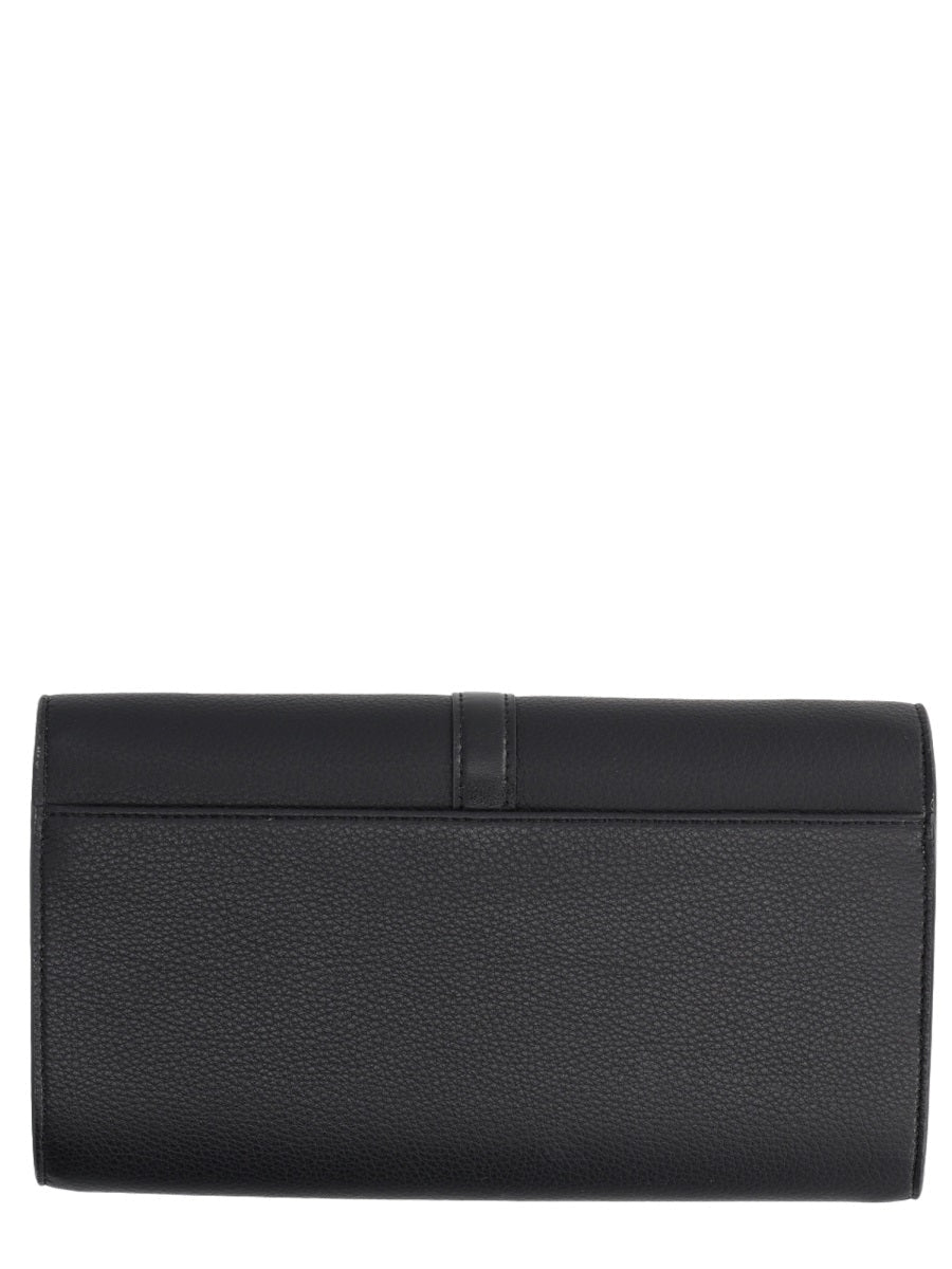 Stella Mccartney Flap Ryder Shoulder Bag — Black Polyamide