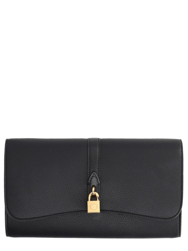 Stella Mccartney Flap Ryder Shoulder Bag — Black Polyamide