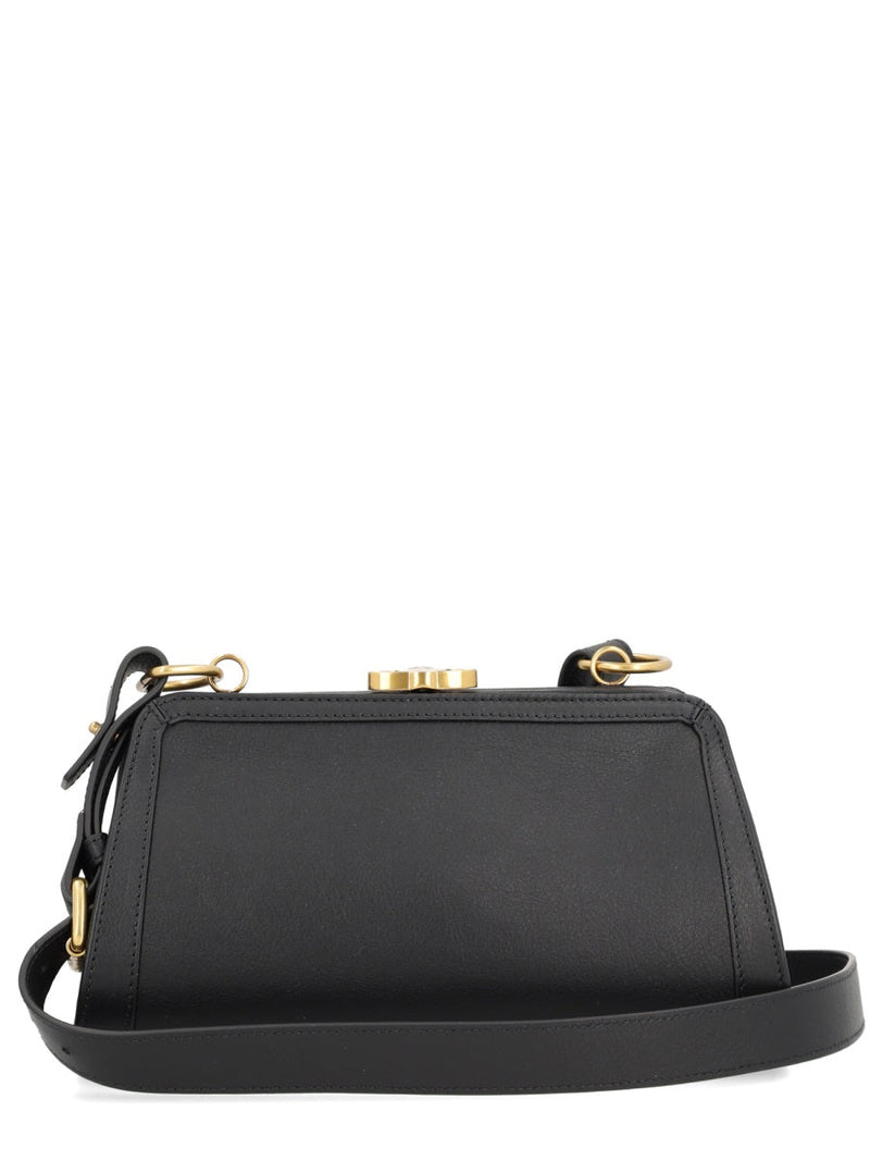 Vivienne Westwood Ascot Shoulder Bag — Black Cow Leather