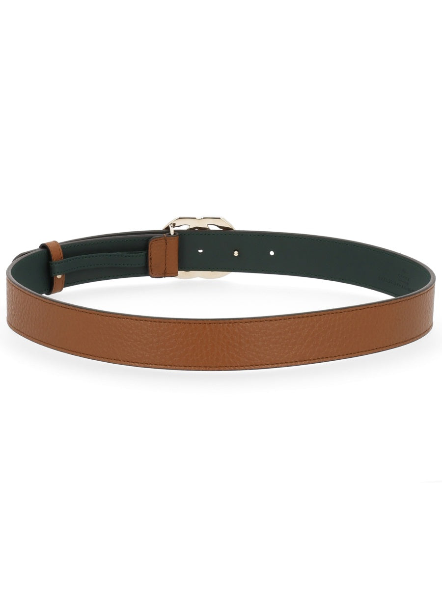 Gucci Gg Marmont Belt — Brown Calf Leather