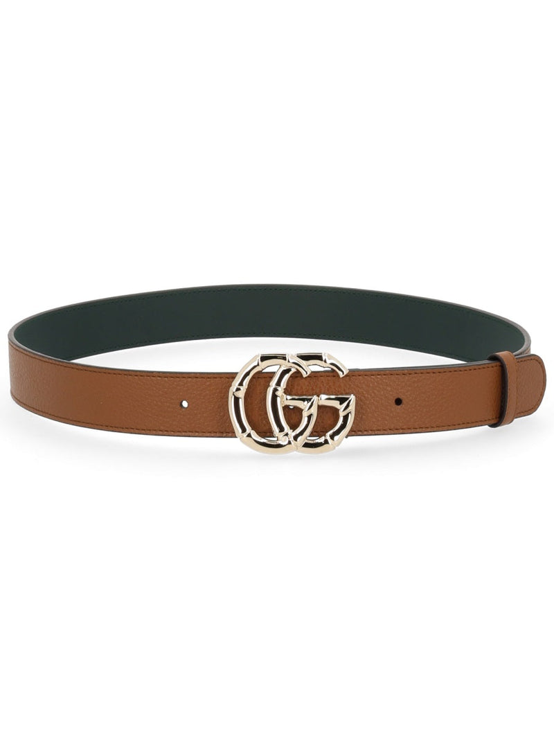Gucci Gg Marmont Belt — Brown Calf Leather