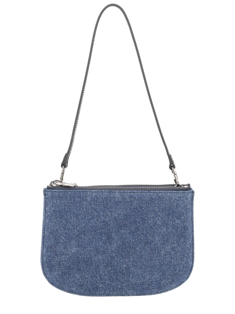 Diesel 1dr Twin Shoulder Bag — Blue Cotton Cow Leather