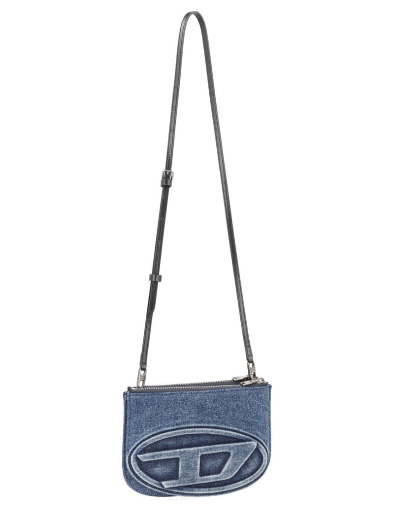 Diesel 1dr Twin Shoulder Bag — Blue Cotton Cow Leather