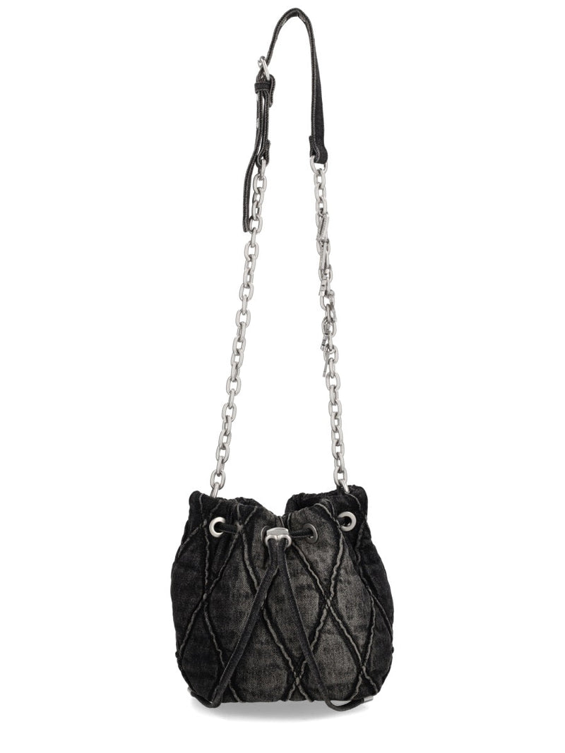 Diesel Bucket Bag — Black Cotton