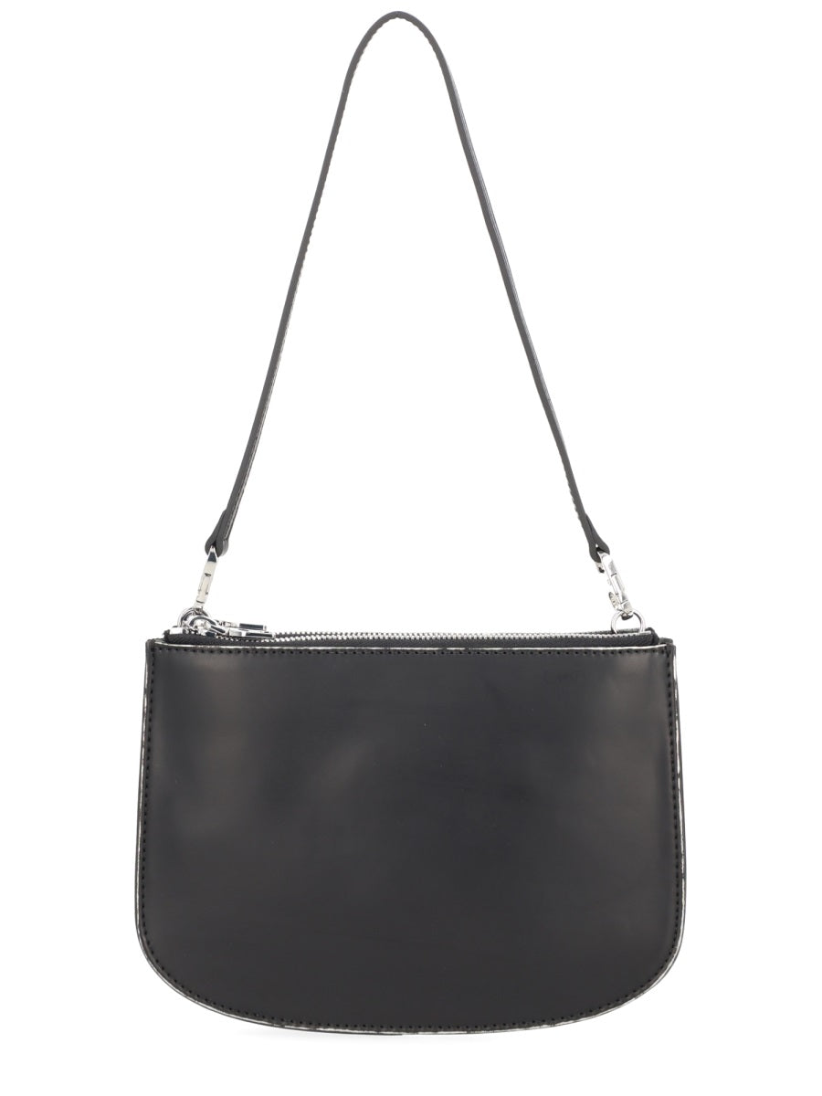 Diesel 1dr Twin Shoulder Bag — Black Polyurethane