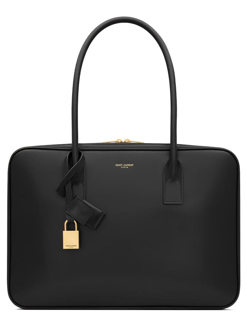 Saint Laurent Sac De Jour Shoulder Bag — Black Lamb Leather