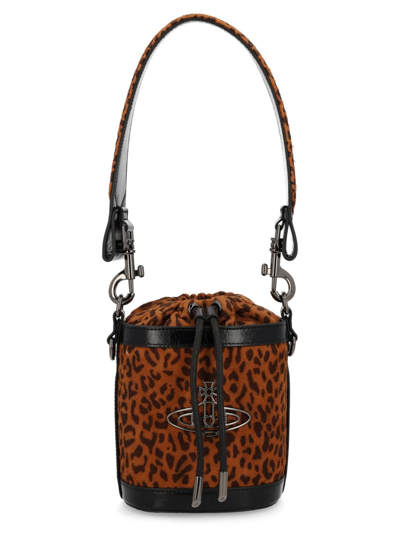 Vivienne Westwood Bucket Bag — Multicolor Sheep Leather