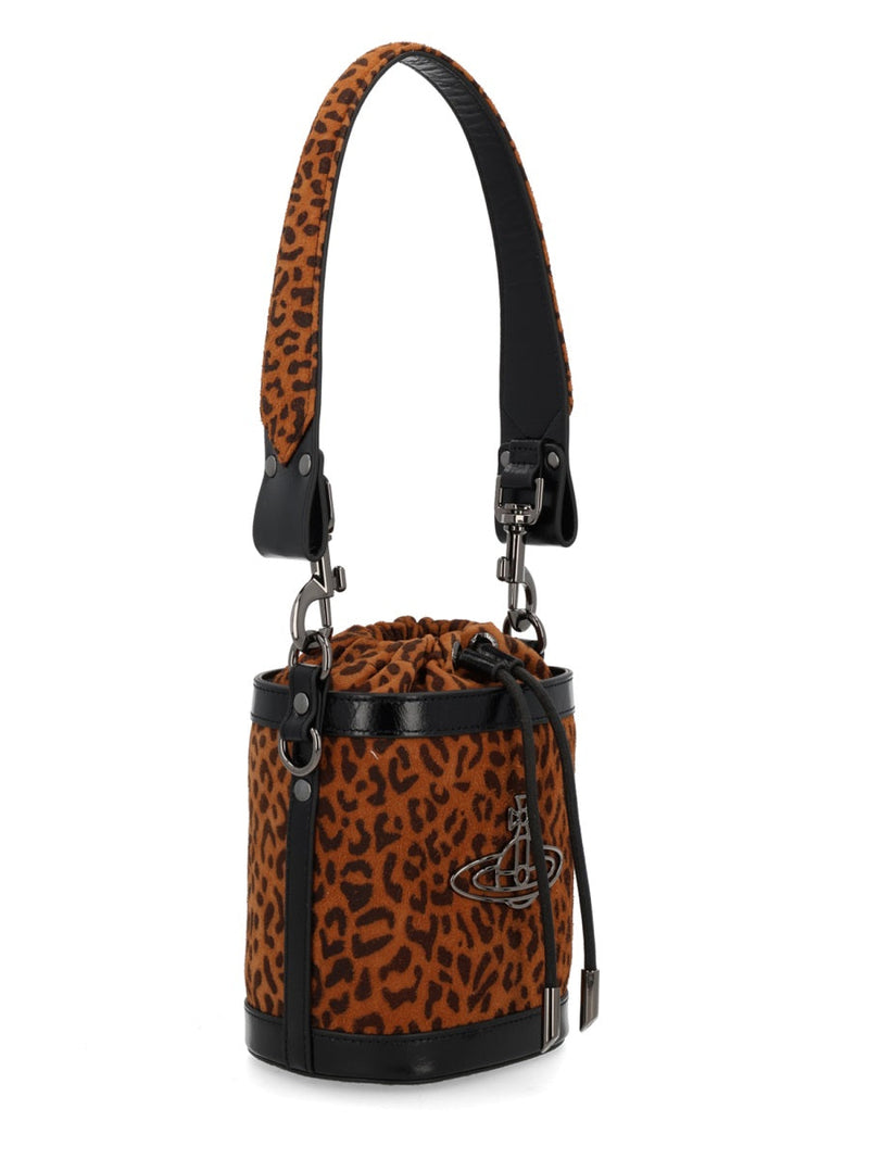 Vivienne Westwood Bucket Bag — Multicolor Sheep Leather