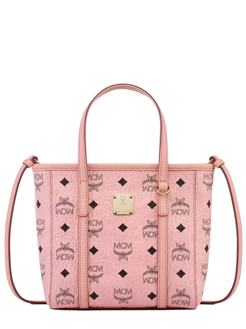 Mcm Toni Top Handle Bag — Pink Polyurethane