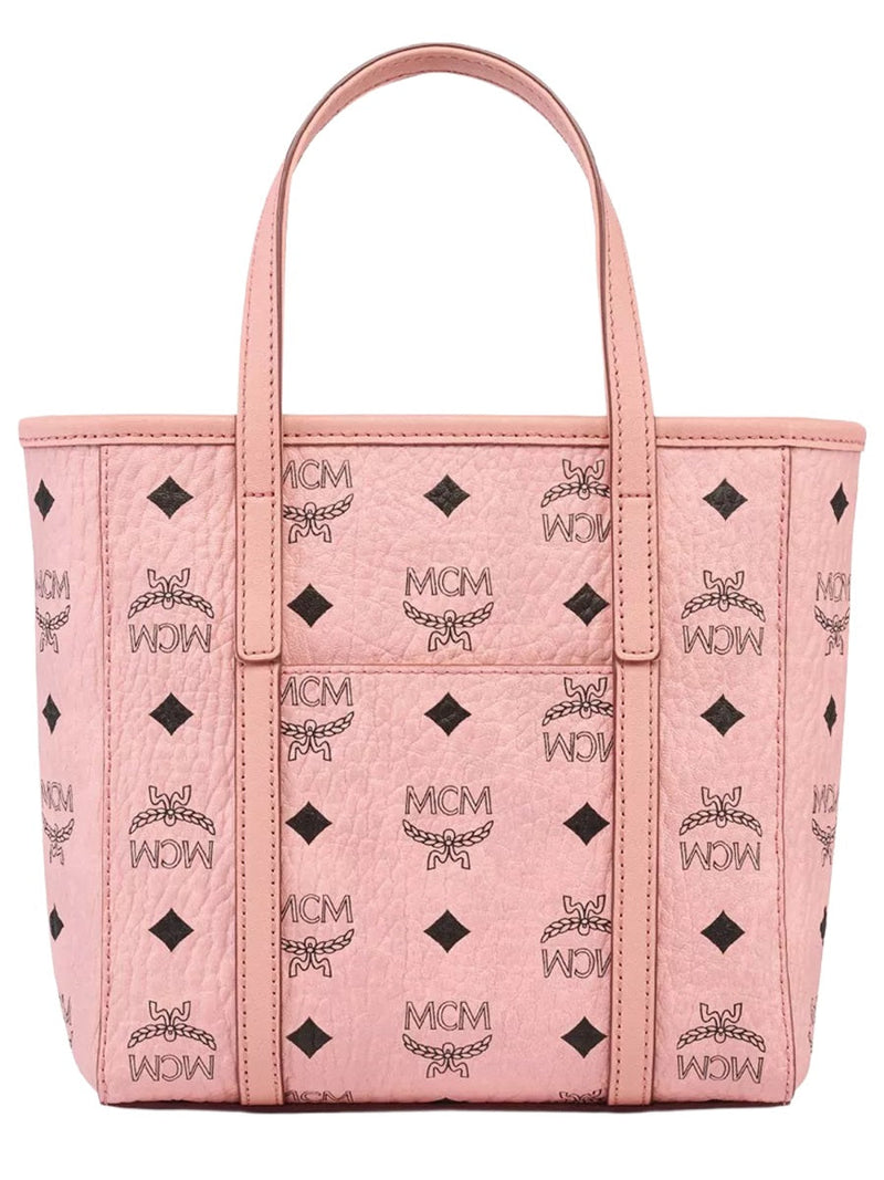 Mcm Toni Top Handle Bag — Pink Polyurethane