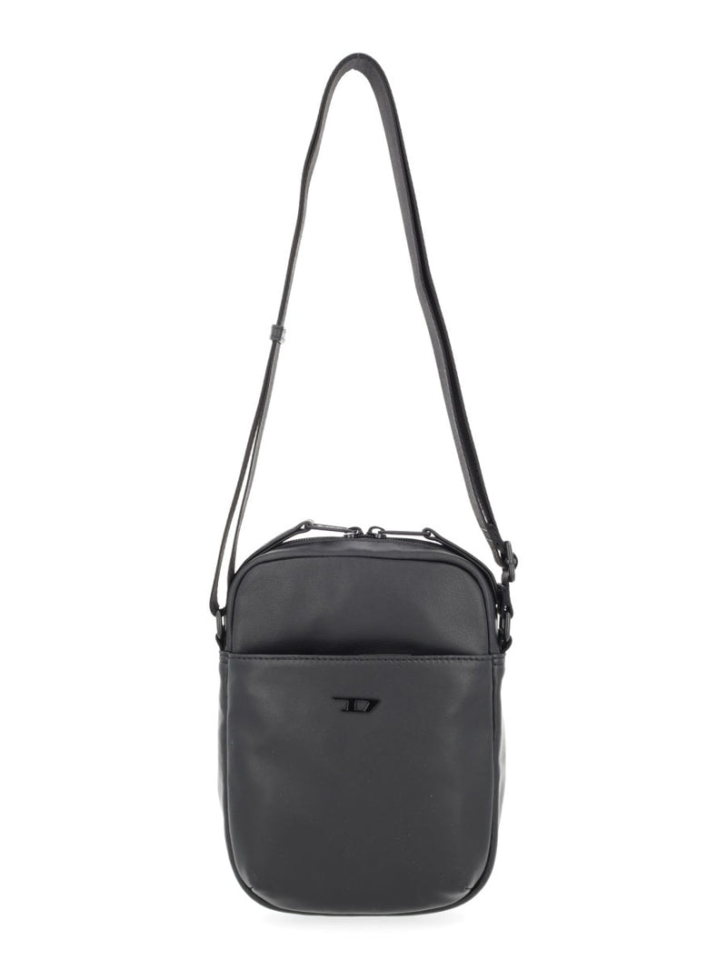 Diesel Rave X Crossbody Bag — Black Ovine Leather