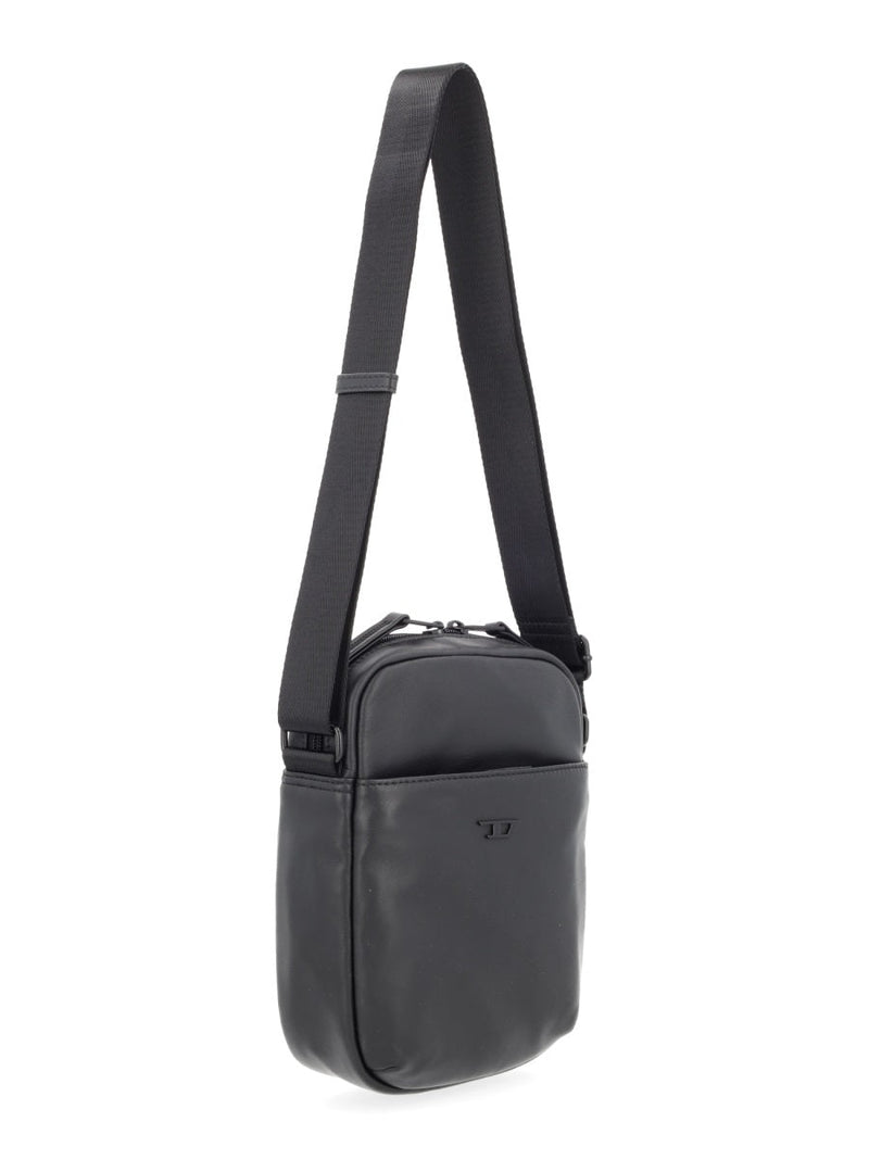 Diesel Rave X Crossbody Bag — Black Ovine Leather