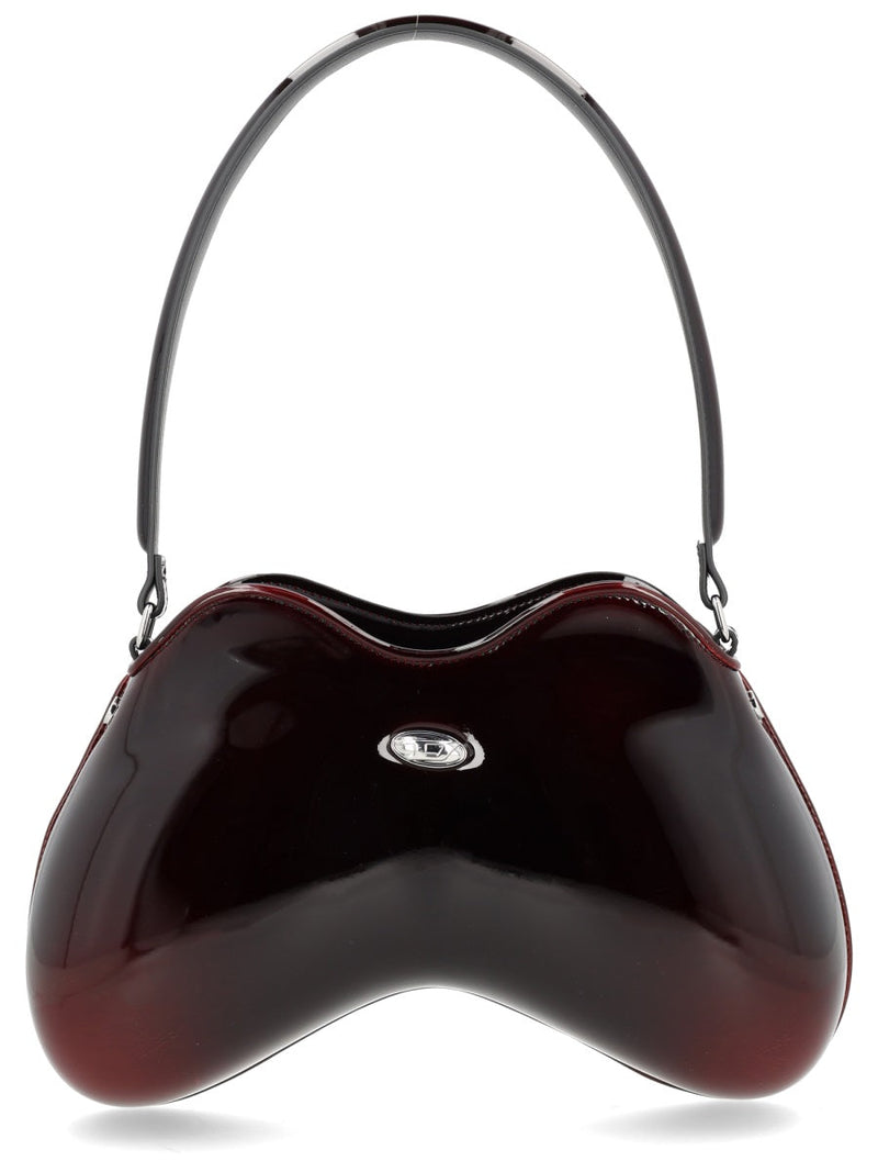 Diesel Double-D Shoulder Bag — Bordeaux Polyurethane