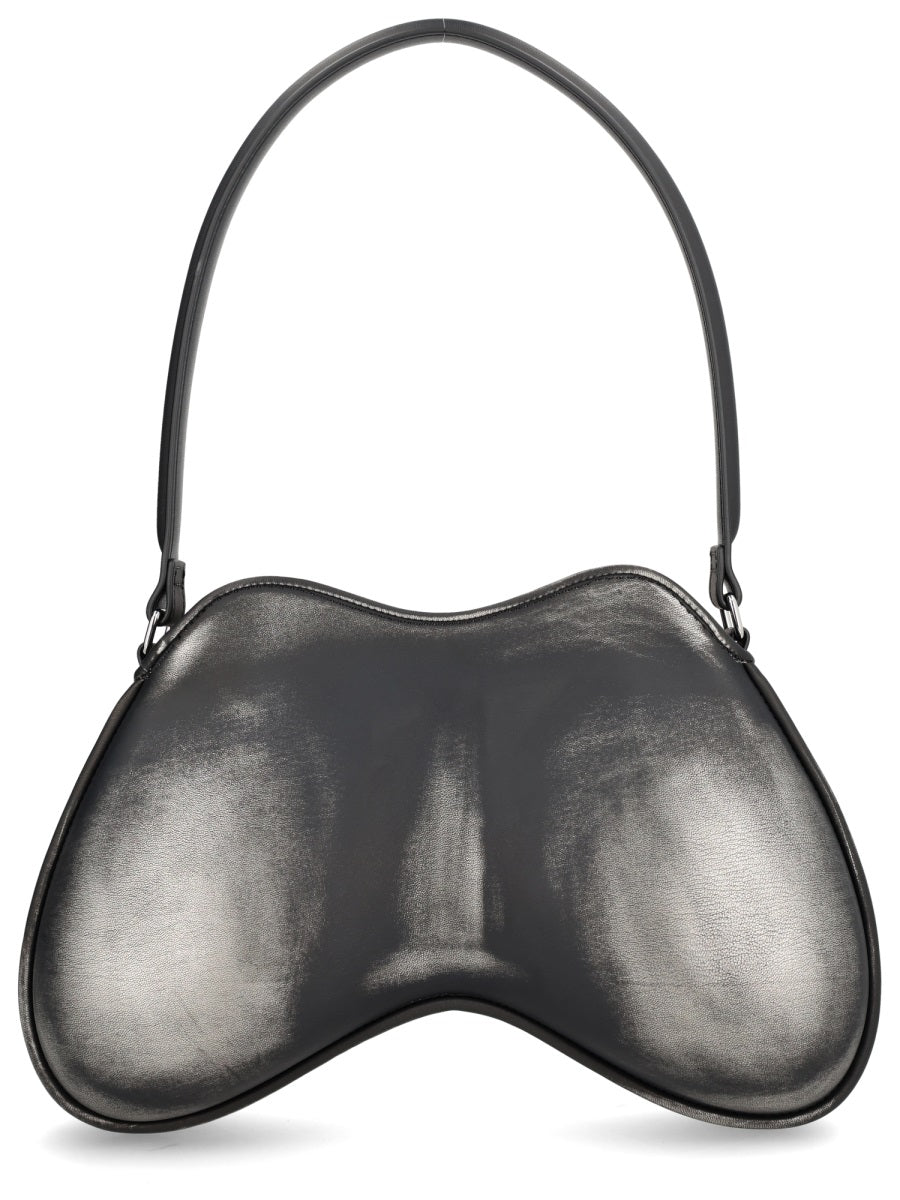 Diesel Shoulder Bag — Silver Polyurethane
