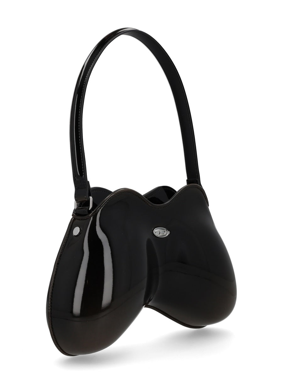 Diesel Shoulder Bag — Black Polyurethane