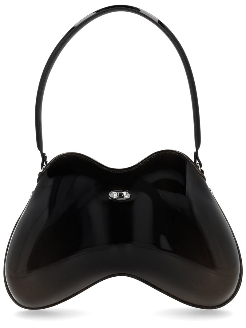 Diesel Shoulder Bag — Black Polyurethane