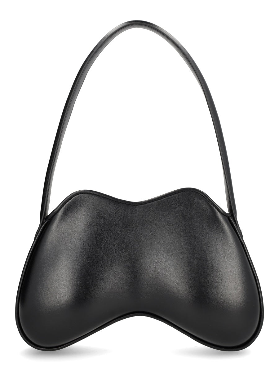 Diesel Double-D Shoulder Bag — Black Polyurethane