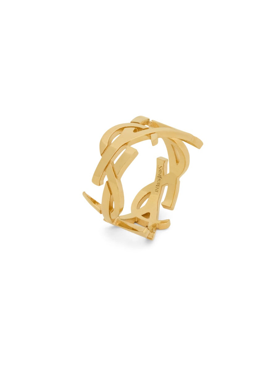Saint Laurent Cassandre Ring — Gold Brass Rings