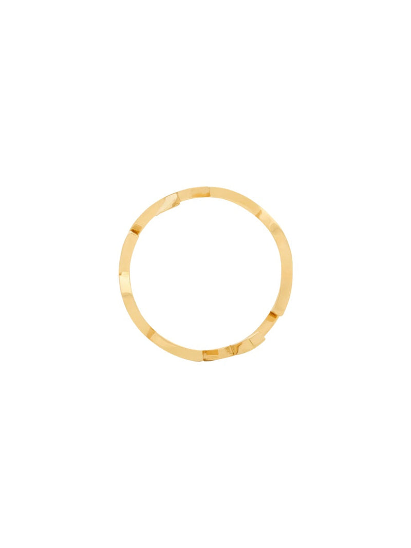 Saint Laurent Cassandre Ring — Gold Brass Rings