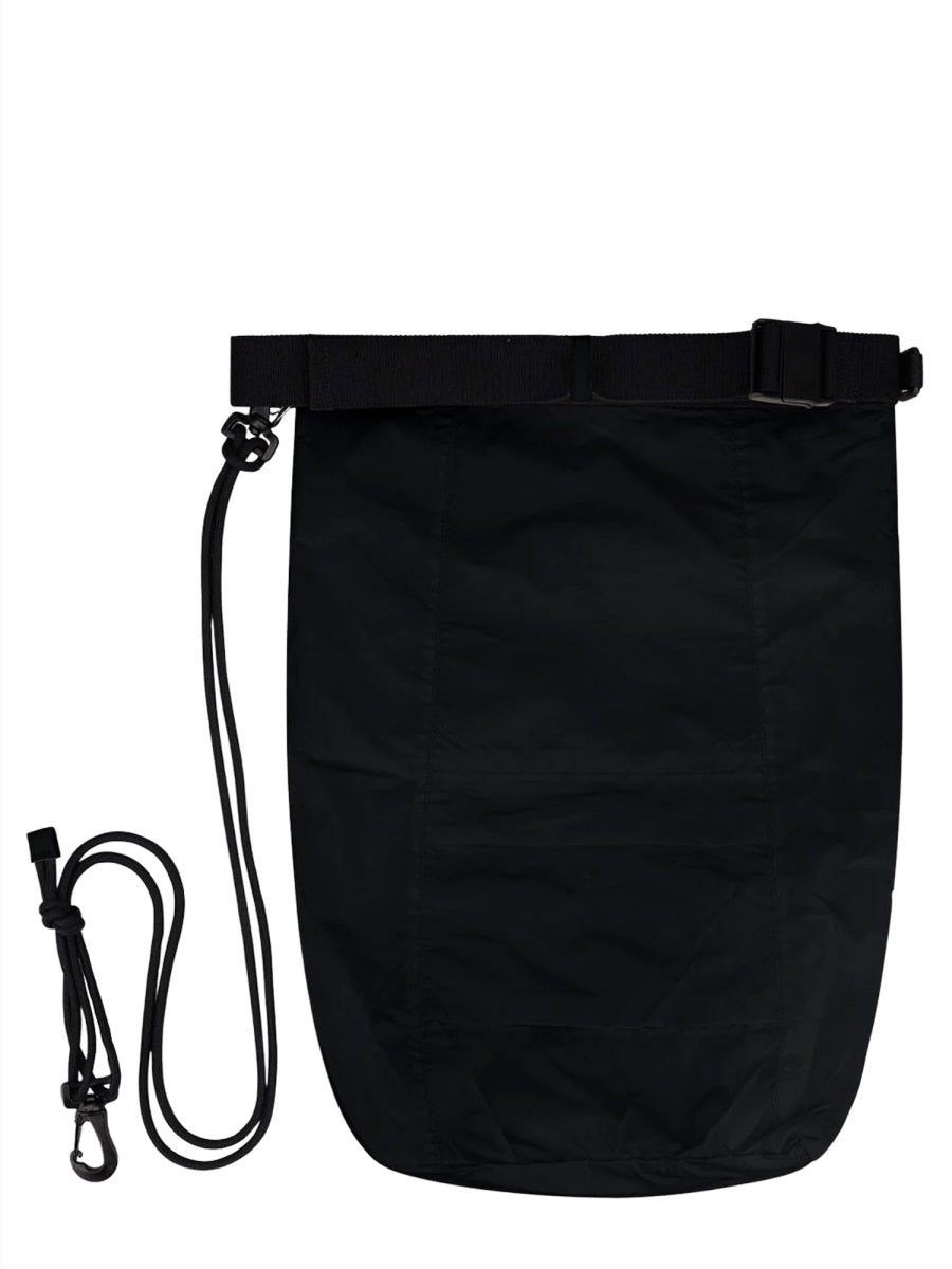 Laminar Taffeta Shoulder Bag — Black Polyester