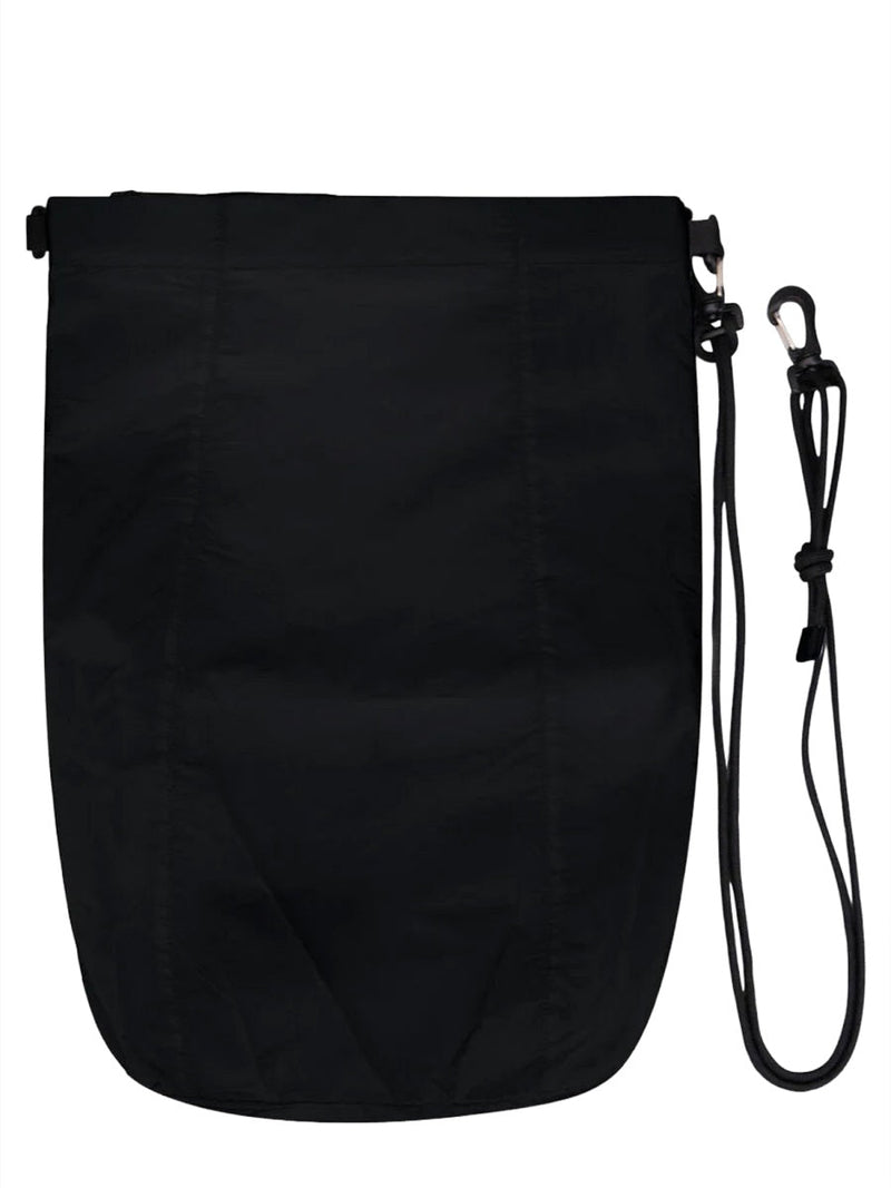 Laminar Taffeta Shoulder Bag — Black Polyester