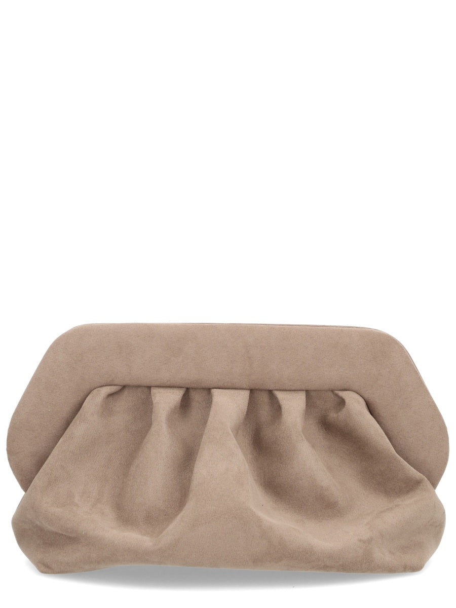 Themoirè Recycled Lining Clutch — Gray Polyester