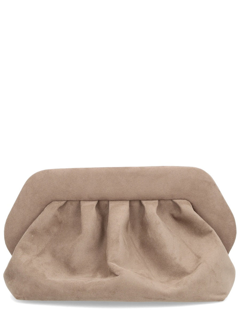 Themoirè Recycled Lining Clutch — Gray Polyester