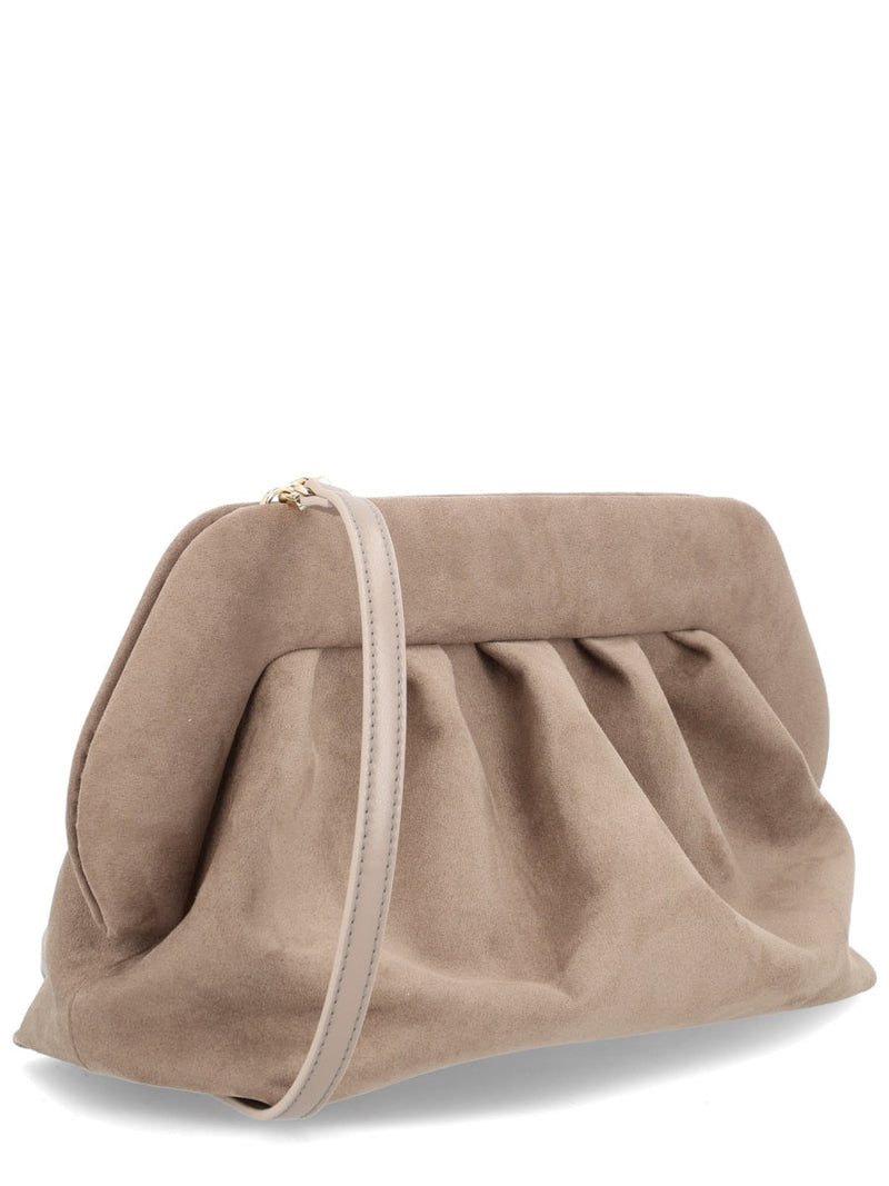 Themoirè Recycled Lining Clutch — Gray Polyester