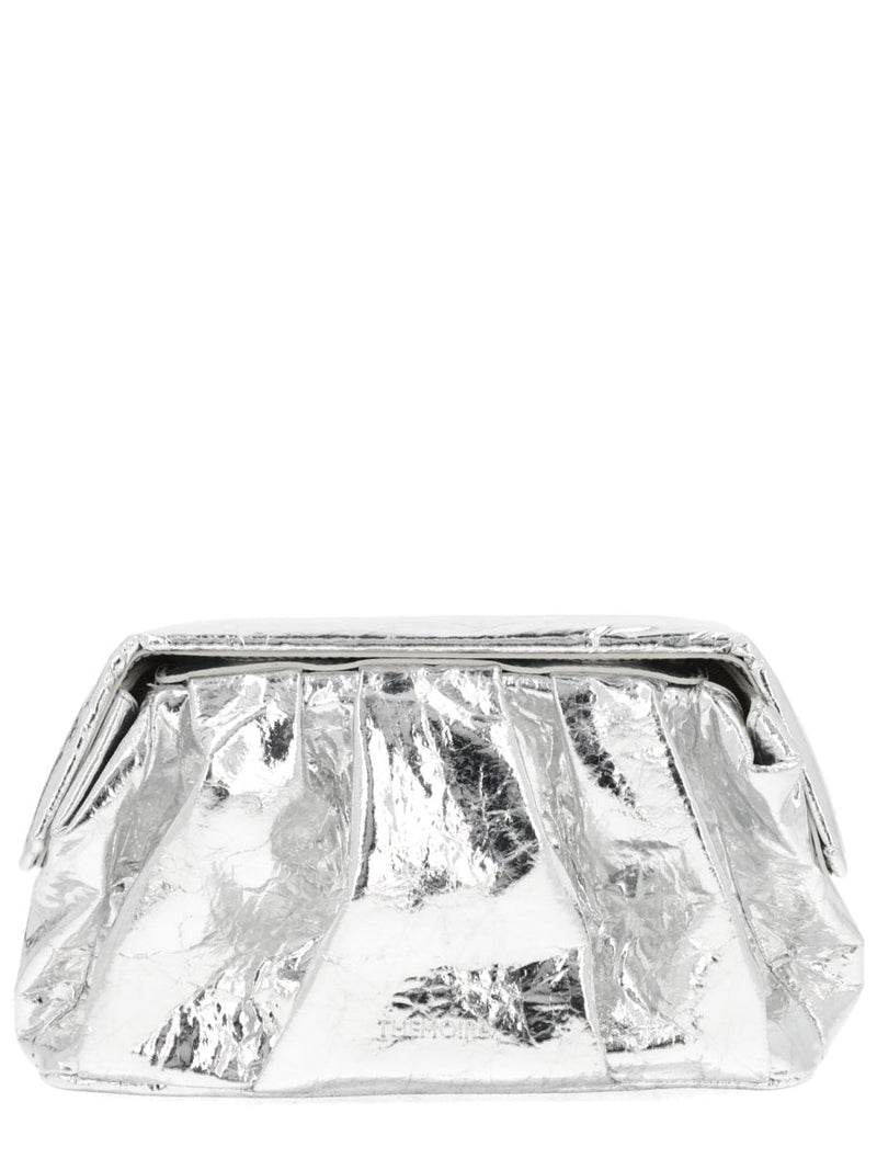 Themoirè Shoulder Bag — Silver Pineapple Fiber