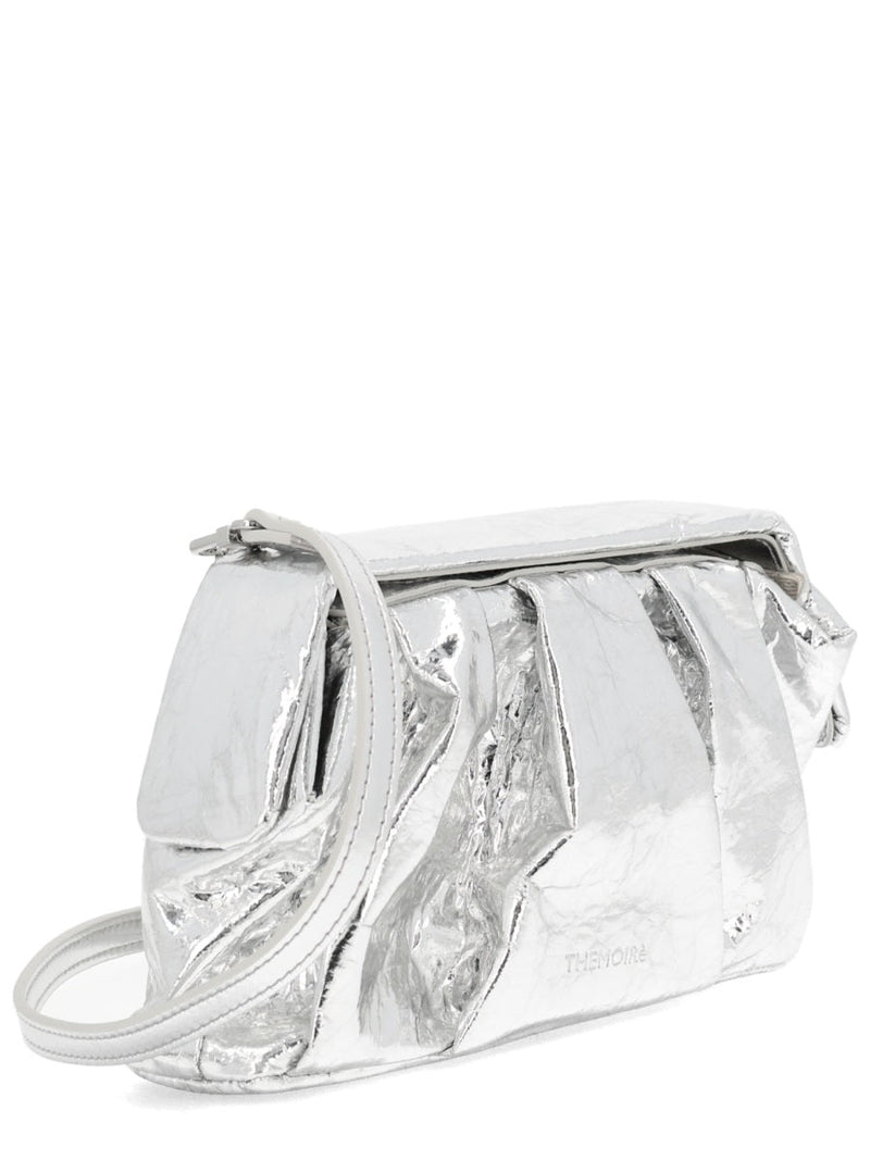 Themoirè Shoulder Bag — Silver Pineapple Fiber