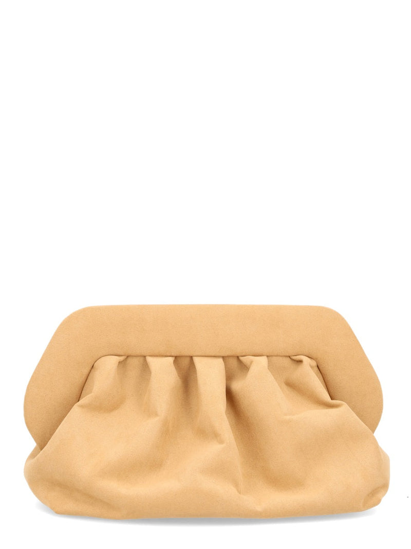 Themoirè Clutch — Beige Recycled Polyester