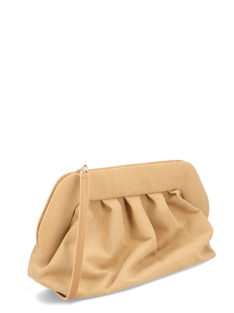 Themoirè Clutch — Beige Recycled Polyester