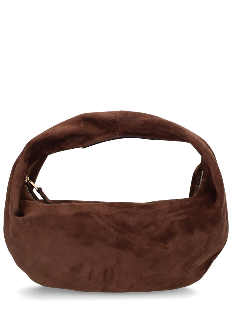 Khaite Olivia Hobo Bag — Brown Calf Leather