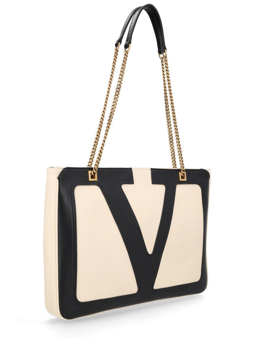 Valentino Garavani Tote Bag — White Leather