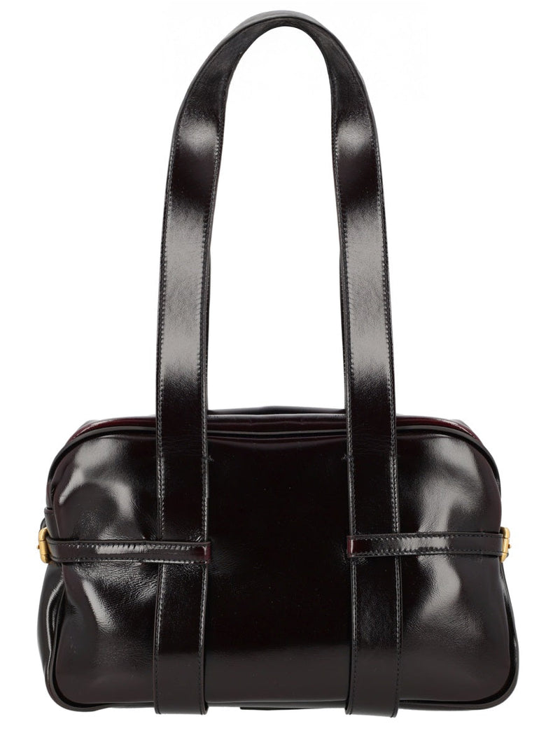 Dries Van Noten Leather And Cotton Blend Shoulder Bag — Brown