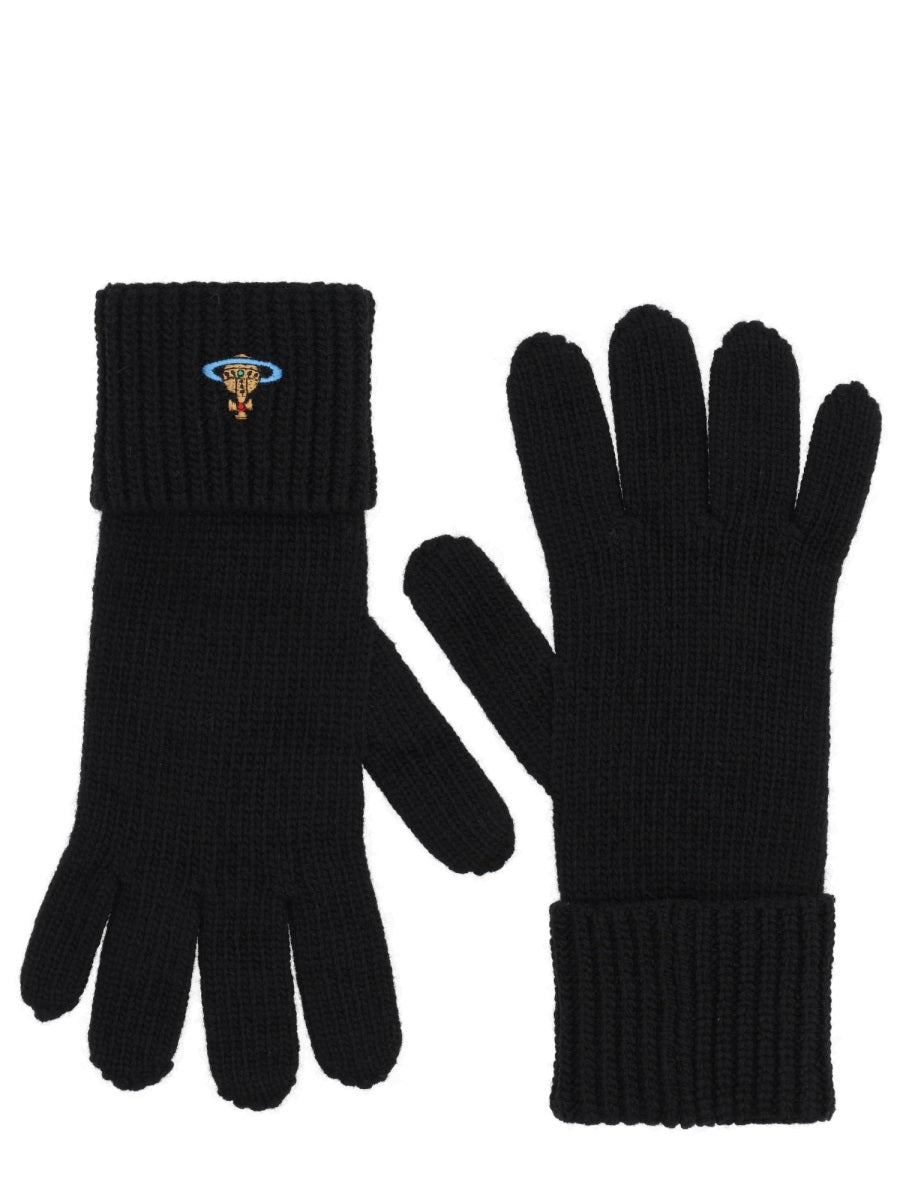 Vivienne Westwood Wool Gloves — Black